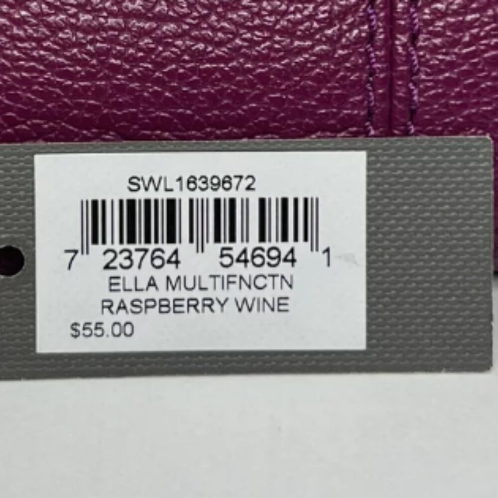 FOSSIL Ella Multifunction Wallet Raspberry Wine - Picture 2 of 4